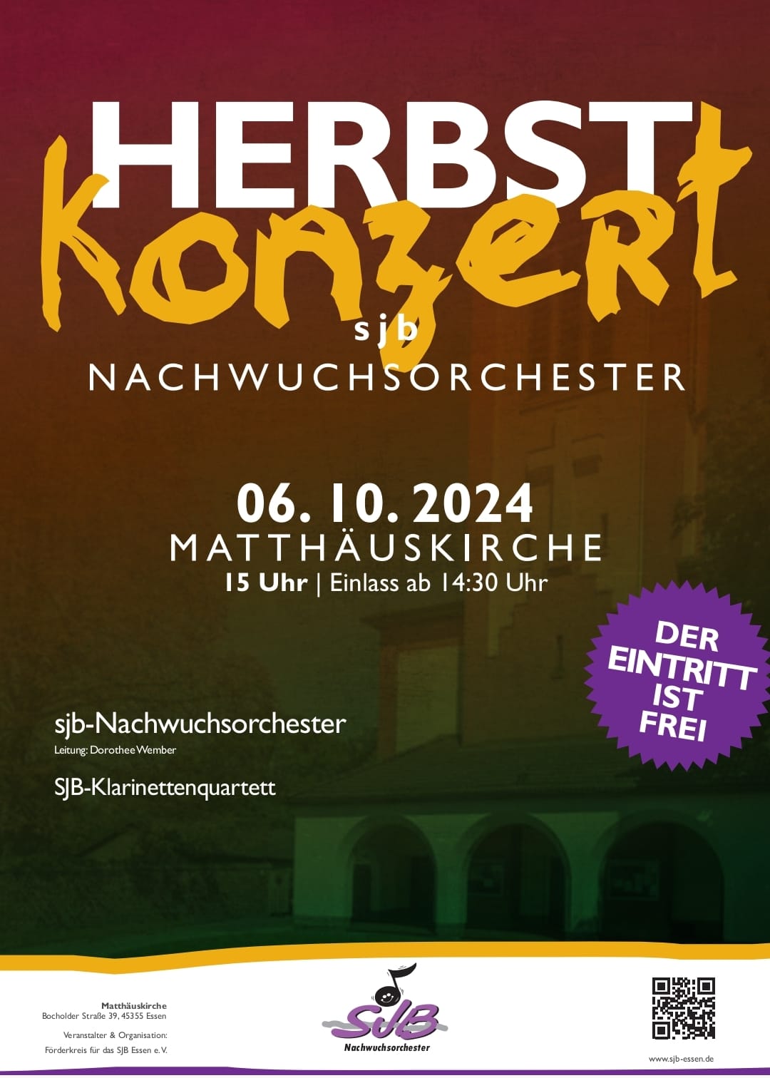 Mehr über den Artikel erfahren Herbstkonzert